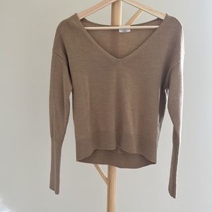 100% merino wool Wilfred cropped sweater XS